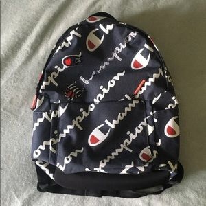 Champion logo backpack red&white